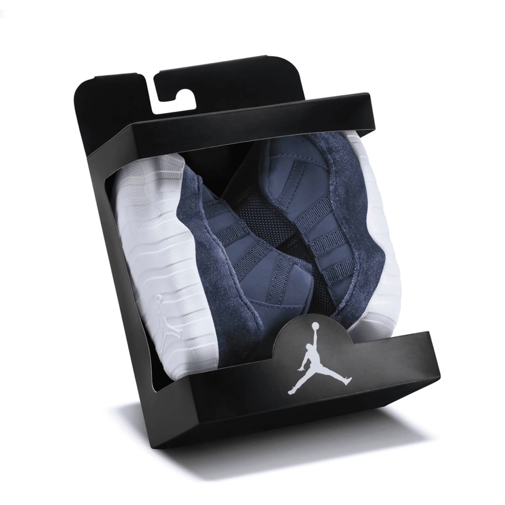 Air Jordan 11 Crib Booties Midnight Navy. 3c